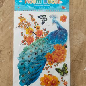 Peacock 3D Sticker For Room