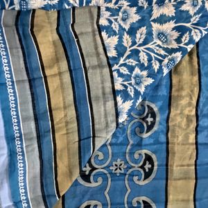 Royal Blue Kota Doria Saree