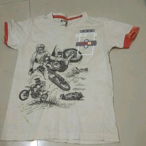 Cream T Shirt For Kids