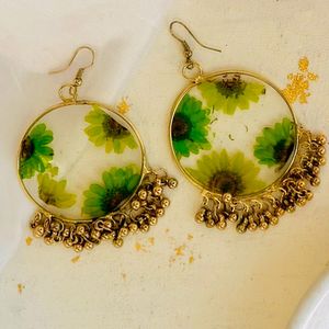 Floral RESIN jhumka