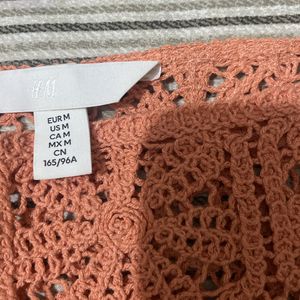 Knitted New Orange Top From H&M