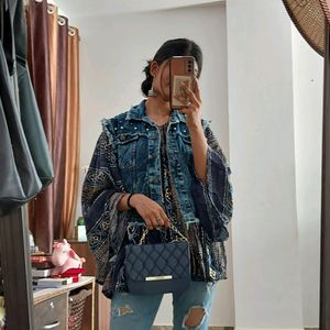 Sleeveless Denim Jacket