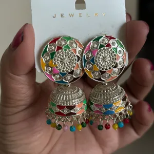 Multi Colour Jhumka