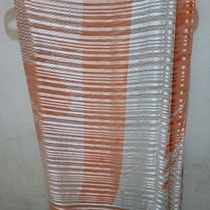 Satin Strips Laining Saree