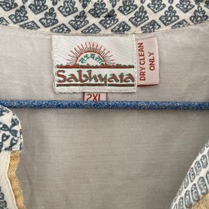 Off White Sabhyata Kurta