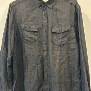 Dark Grey Denim Like Shirt Size l