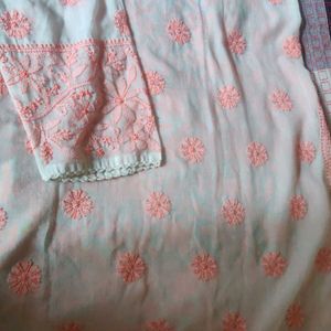 Lucknow Chikan Kurti Cotton