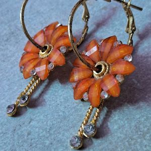 Orange Earrings