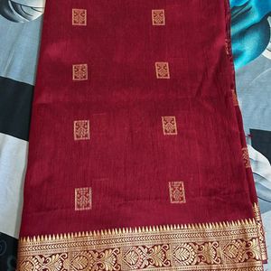 Maroon Saree