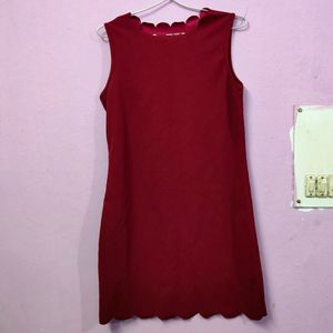 SHEIN Maroon Dress