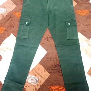 Green Imported Cargo Jeans For Mens