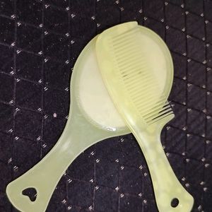 Cute Korean Mirror And Comb