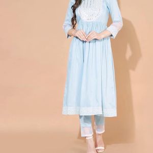 Blue Kurti (set Of 3)