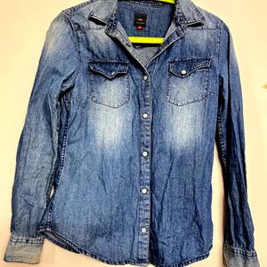 Blue Shaded Denim Shirt