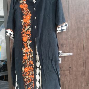 NEW  🖤 KOTIJAKE BEAUTIFUL BLACK AND WHITE KURTA🖤