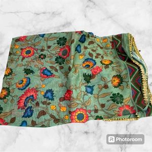 Pista Green Printed Dupatta