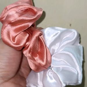 Premium Satin Scrunchies Combo