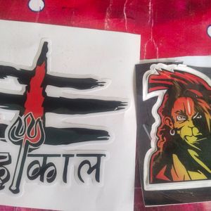 Mhakal & Hanuman Rubber Bike Sticker 💥💥💥