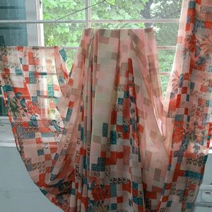 Multi Color Digital Print Saree