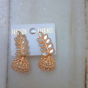 Small Rose Gold Jhumkas