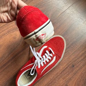 Vans Red Old Skool Sneakers