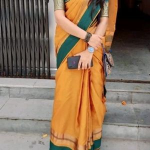 Saree With Blouse 🧡