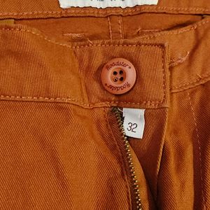 ⚡[SALE] Roadster Men Rust Brown Chinos Trousers