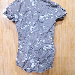 Henny Grey Casual Shirt (Women's)