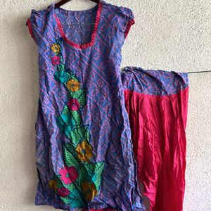 Bandhani Kurti Set