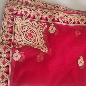 Wedding Lhengha With Net Dupatta