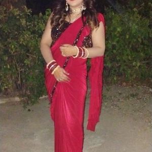 Ruffled Saree Stitched