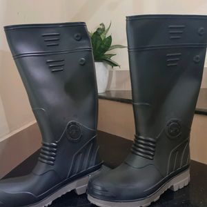 Hillson Black And Gray Steel Toe Gumboot Torped