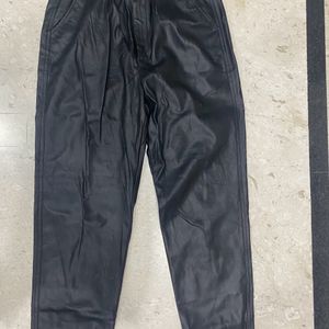 Mango Leather Pants