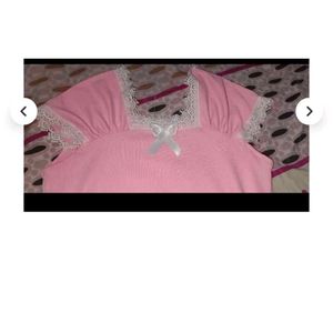 Baby Pink Lace coquette Top