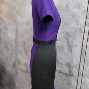 Purple Black Dress