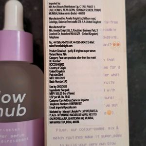 Glow Hub Purity& Brighten Face Serum