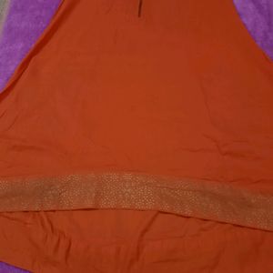 Coller Kurti Orange In Colour