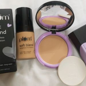 Plum Foundation & Compact Combo