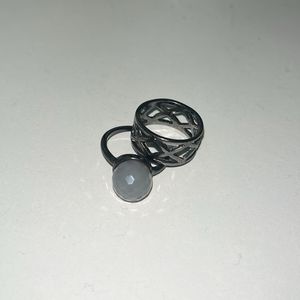 H&M Pack Of Two-Anti Tarnishing Silver Ring