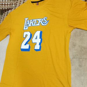 Mustard Yellow Lakers Oversized Tshirt For Women..