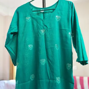 Gorgeous Sea Green Shinning Kurta