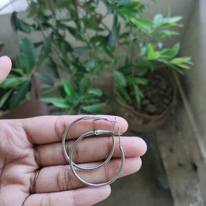 Basic Silver Hoops