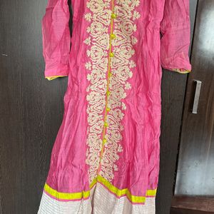 Pink Colour Anarkali Dress