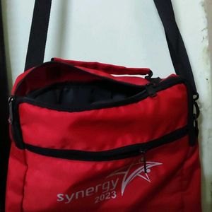 Red Color Unisex Sling Bag