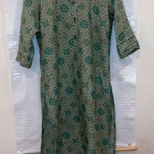 Everyday Daily Wear Light Green Kurta Kurti