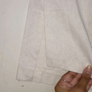 Linen Pants With Slit