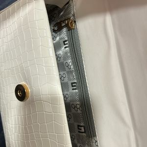 White Sling Bag Purse