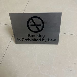 No Smoking table stand (Metal)