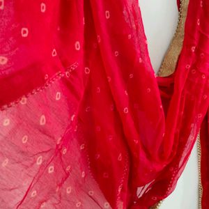 Mustard And Red Kurta Sets (Women's)