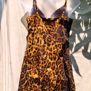 SEXIEST CHEETAH PRINT COWL NECK BODYCON